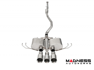 Honda Civic Performance Exhaust System - CORSA Performance - Cat Back (Xtreme) - Polished Pro-Series - Tri 4.5" Tip - `17-`21